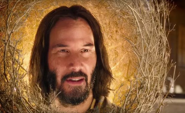 Keanu Reeves Is Portraying A Wise Tumbleweed In The New SpongeBob Movie