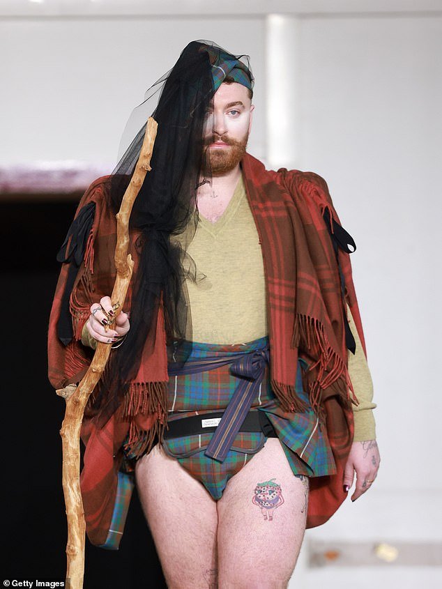 Sam Smith Puts Thighs On Display In Bizarre Tartan Underwear Ensemble