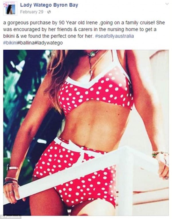 Facebook: Lady Watego Byron Bay/Ballina