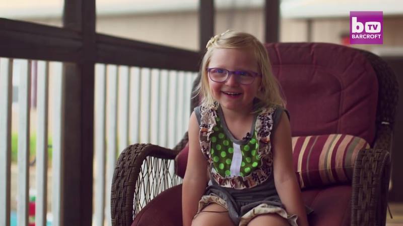 "I am happy my mother is getting better" -- Caroline. Image via YouTube.