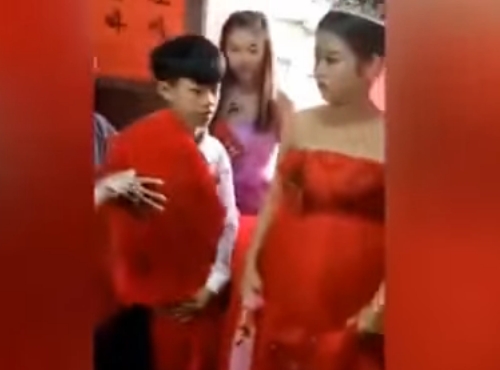 中国の13歳の夫婦