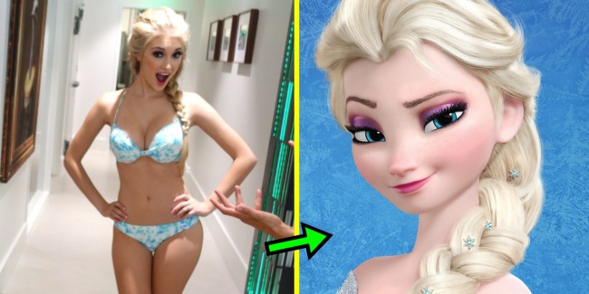 좌:Anna Faith , 우:Disney