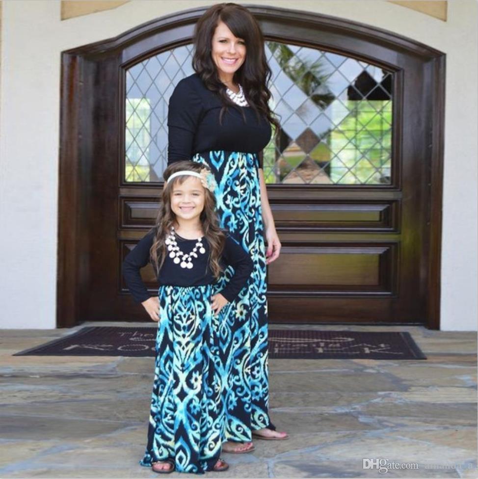 2017-hot-sale-floral-printed-mother-and-daughter