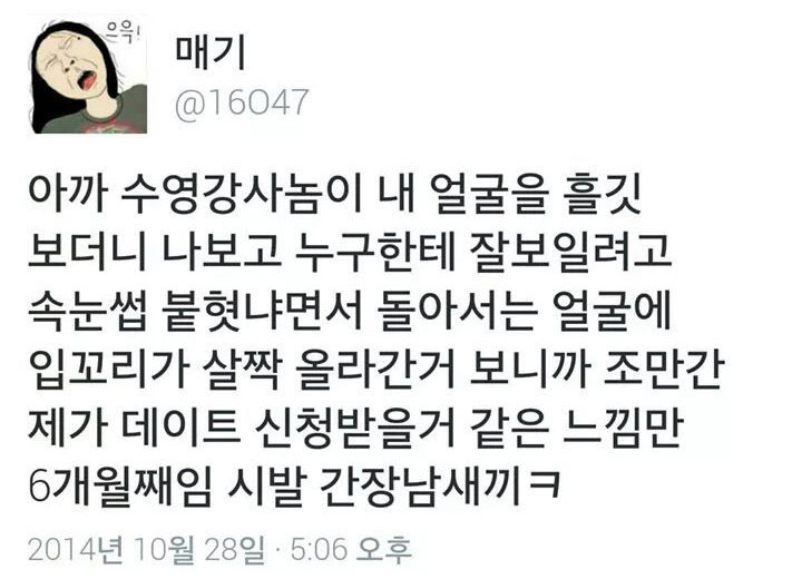 트위터 '매기(@16047)'
