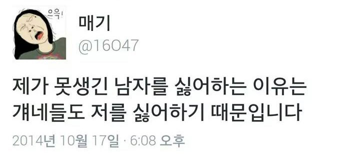 트위터 '매기(@16047)'