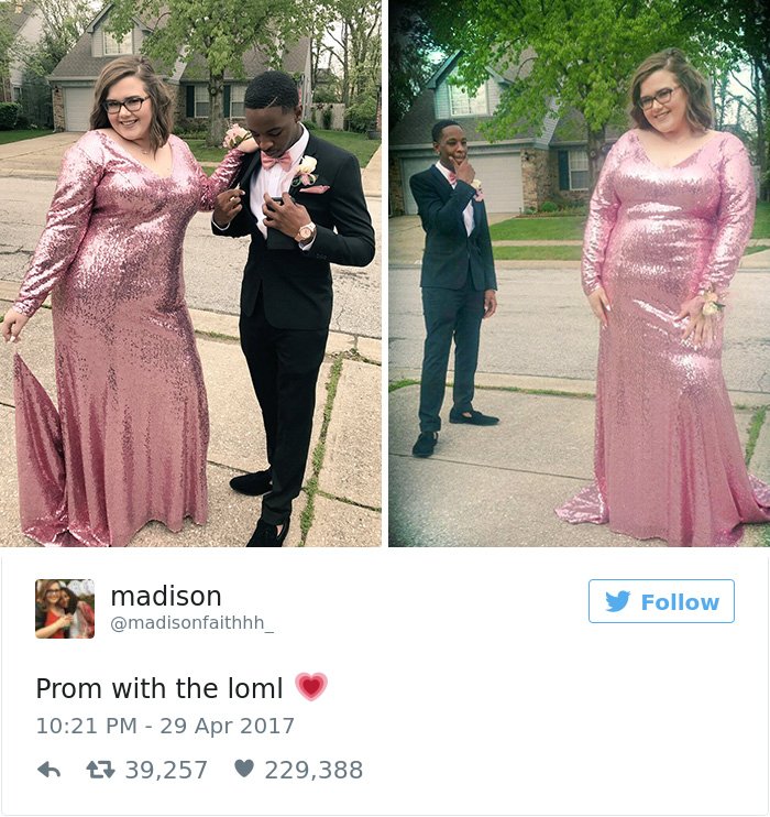 Boy Shouts His Love Loud And Clear When Someone Called His Girlfriend FAT girlfriend fat shamed prom responses tre booker 17 - Boy Shouts His Love Loud And Clear When Someone Called His Girlfriend FAT