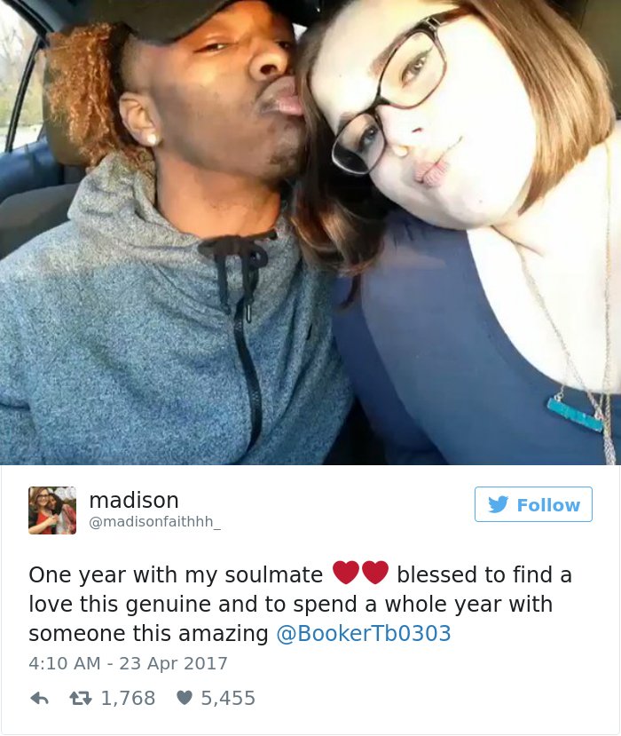 Boy Shouts His Love Loud And Clear When Someone Called His Girlfriend FAT girlfriend fat shamed prom responses tre booker 18 - Boy Shouts His Love Loud And Clear When Someone Called His Girlfriend FAT