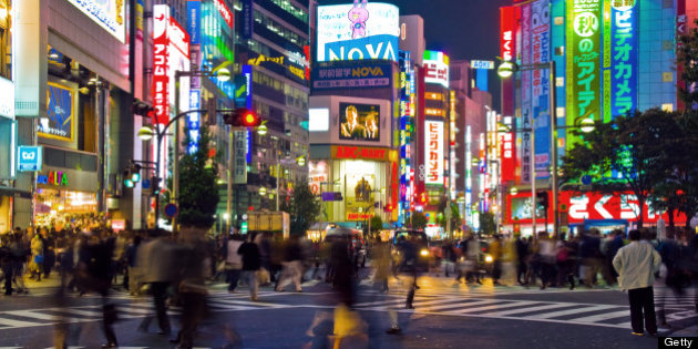 Busy crossing in Shinjuku