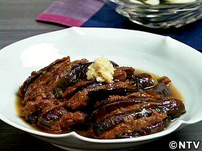 Image result for なすとミンチのはさみ揚げです