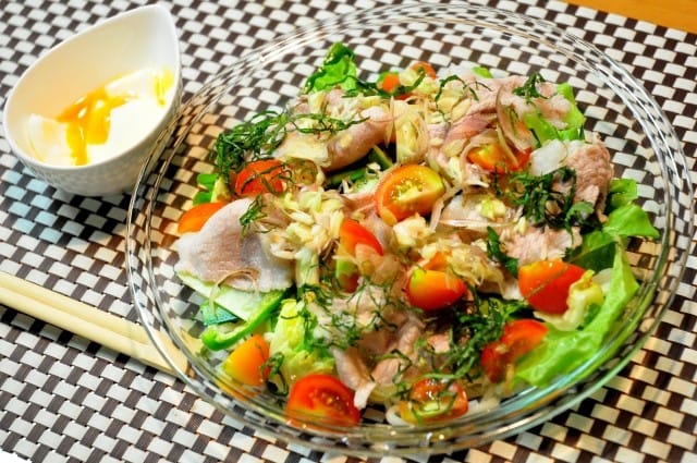 Image result for サラダうどん　中華風