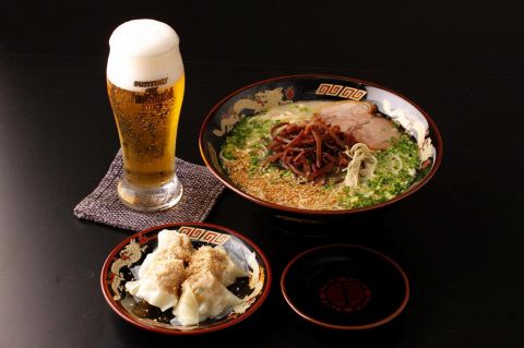 Image result for ビール　ラーメン