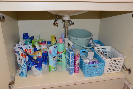 Image result for 洗面所 もの多い