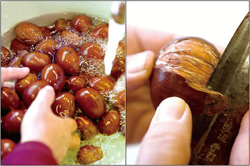 Image result for 栗 皮むき