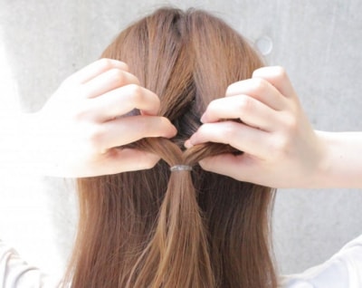 ヘアアレンジ くるりんぱ