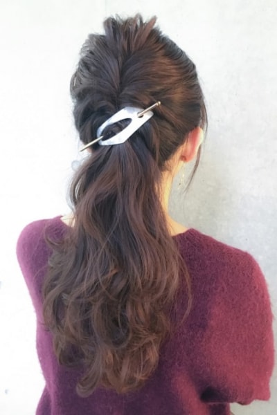 ヘアアレンジ ボリュームポニー