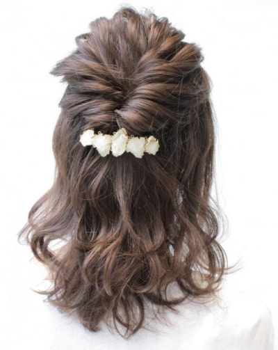 ハーフアップ ヘアアレンジ