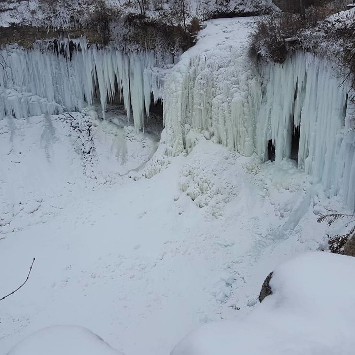 Congeladas Minnehaha cai Frozen Minnehaha Falls