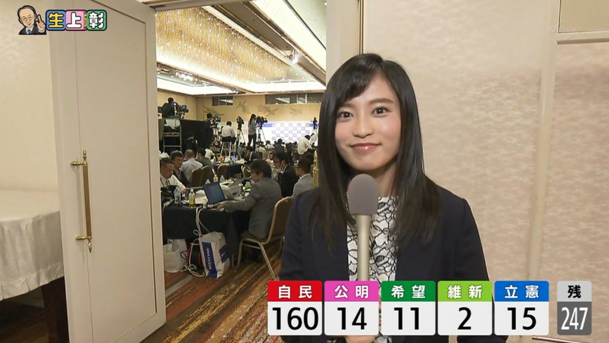 Image result for 小島瑠璃子　池上彰の総選挙ライブ