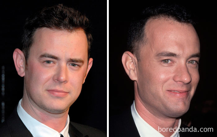 Colin Hanks y Tom Hanks en sus 30 años Colin Hanks And Tom Hanks In Their 30s