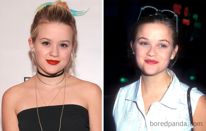 Ava Elizabeth Phillippe y Reese Witherspoon a los 18 años Ava Elizabeth Phillippe And Reese Witherspoon At Age 18