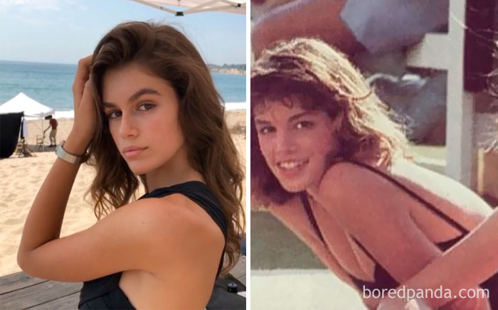 Kaia Gerber y Cindy Crawford a los 16 años Kaia Gerber And Cindy Crawford At Age 16