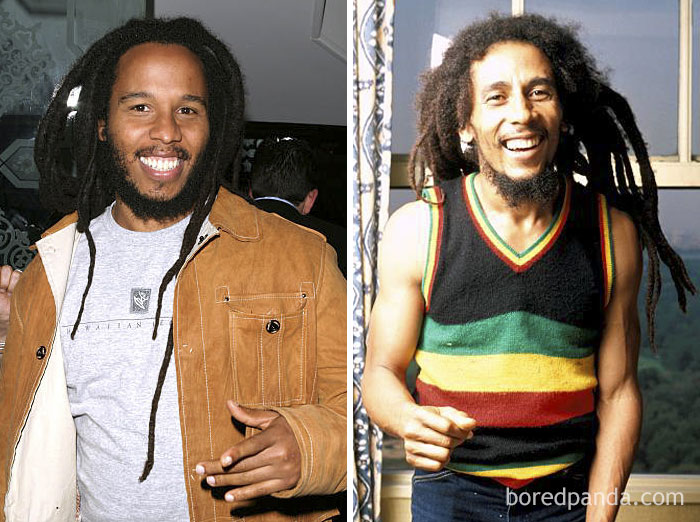 Ziggy Marley y Bob Marley a los 35 años Ziggy Marley And Bob Marley At Age 35