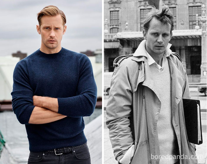 Alexander Skarsgård y Stellan Skarsgård a los 30 años Alexander Skarsgård And Stellan Skarsgård At Their 30s