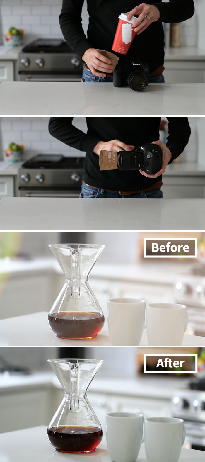 Use A Coffee Hood As Lens Cap