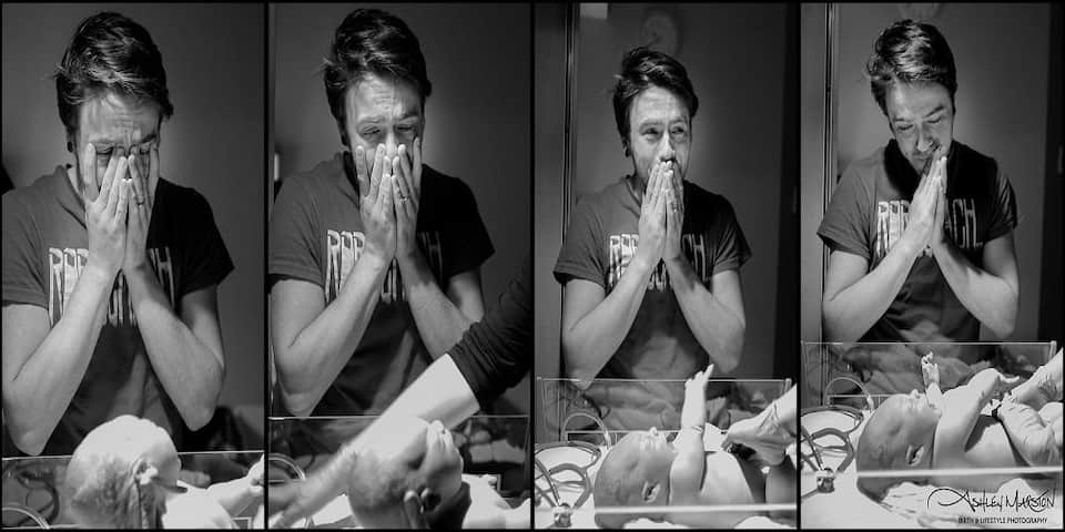 dads seeing their newborns