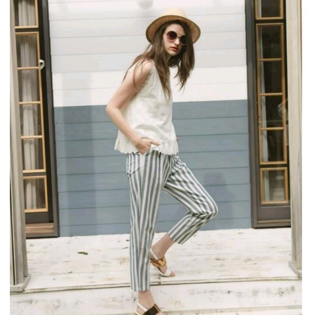 ストライプパンツ　カジュアル에 대한 이미지 검색결과