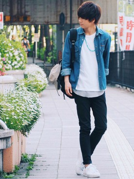 Image result for シャツとジーンズ 高校生