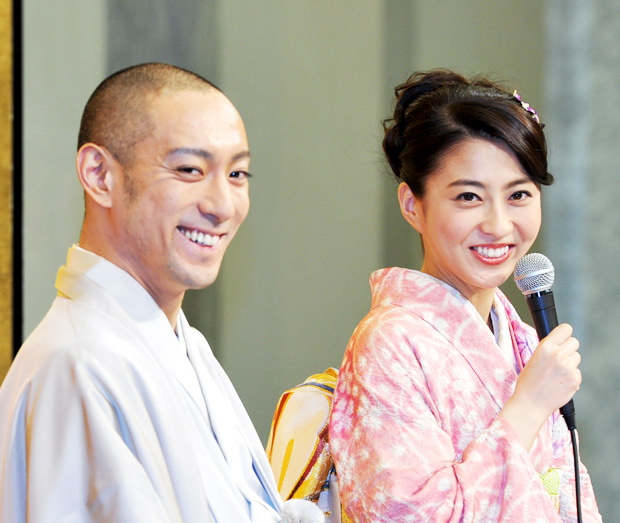 市川海老蔵・小林麻央夫妻(c)朝日新聞社