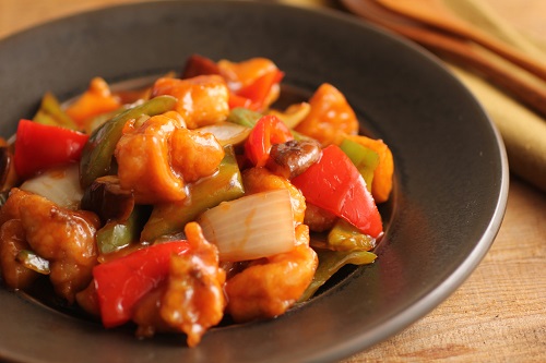 Image result for とりひき肉 酢豚風