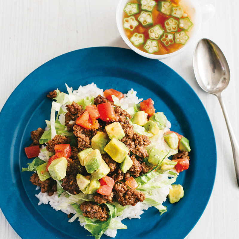 Image result for タコライス　ひき肉