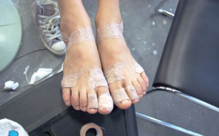 씨스타 활동 당시 보라의 발