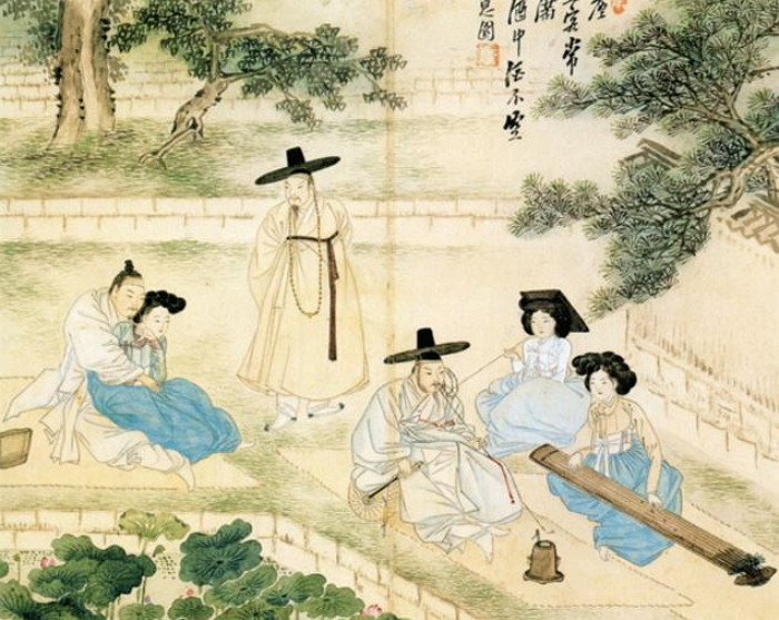 기사와 관련없는 사진 / 신윤복 作 '청금상련(聽琴賞蓮)'