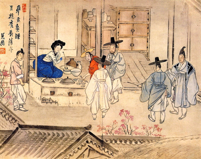 기사와 관련없는 사진 / 신윤복 作 '주사거배(酒肆擧盃)'