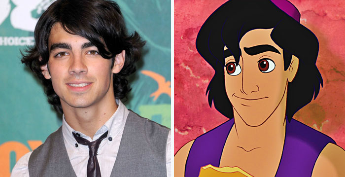 Joe Jonas parece com Aladdin