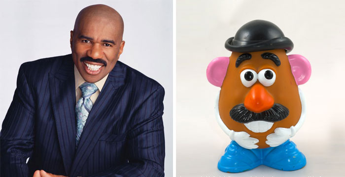 Steve Harvey parece que Mr. Potato Head
