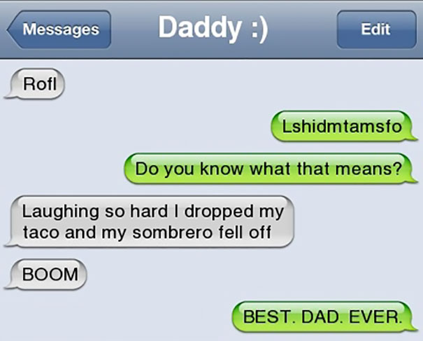 Funny Dad Text