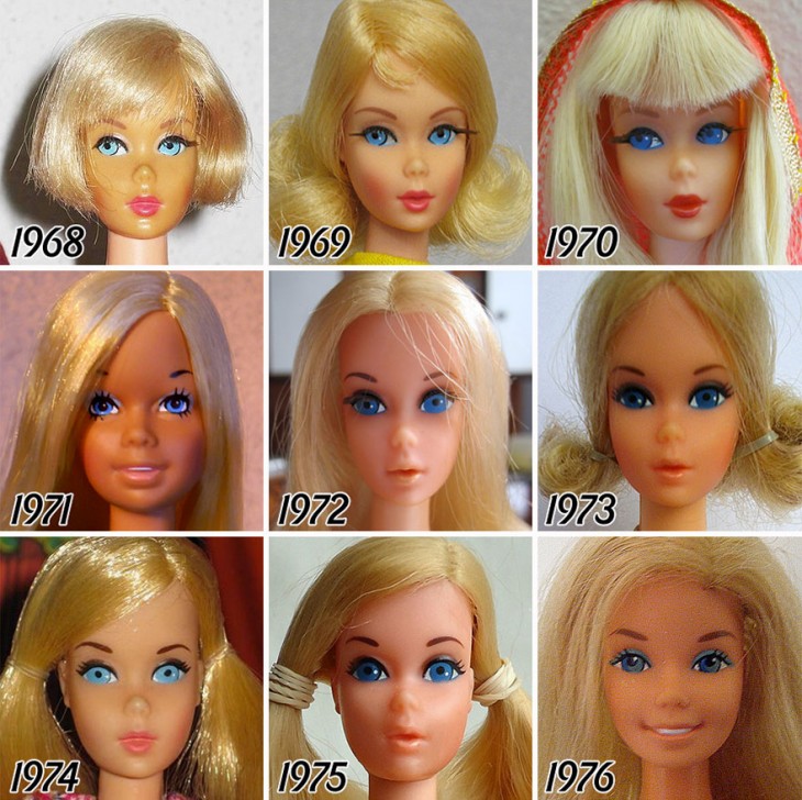 Esta Ha Sido La Evolución De Barbie Con El Paso Del Tiempo Va A Gustarme