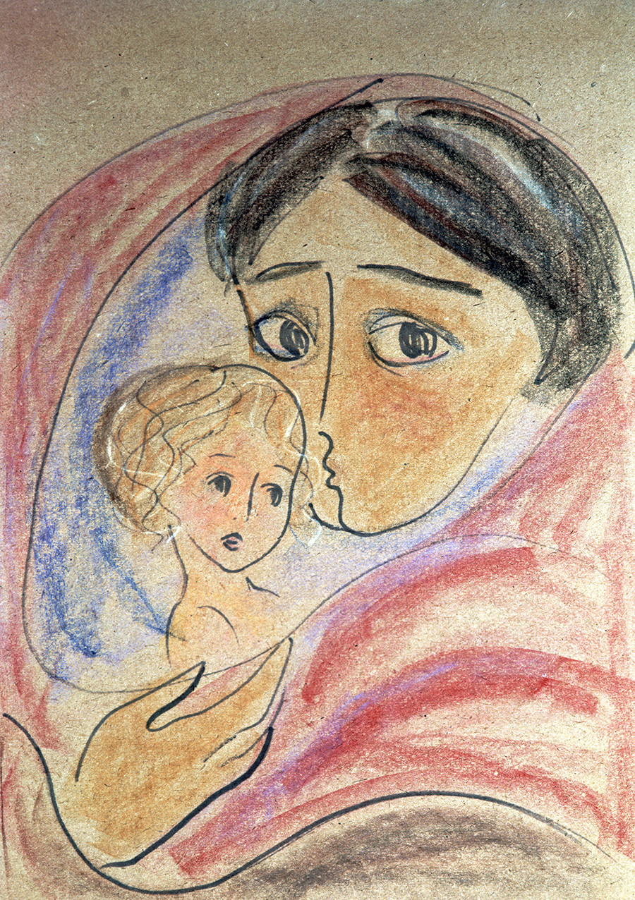 “As mães do mundo pela paz”, por Nádia Rucheva.