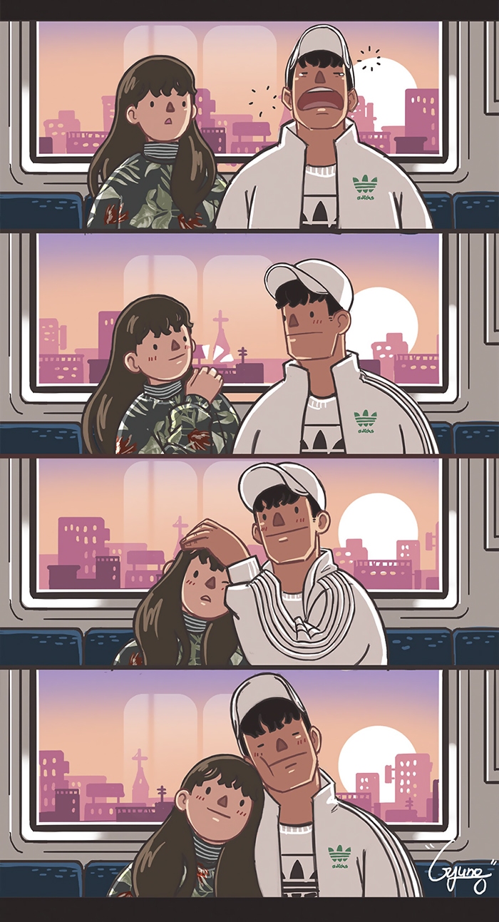 Girlfriend-Boyfriend-Relationship-Illustrations-Gyungstudio Girlfriend-Boyfriend-Relationship-Illustrations-Gyungstudio