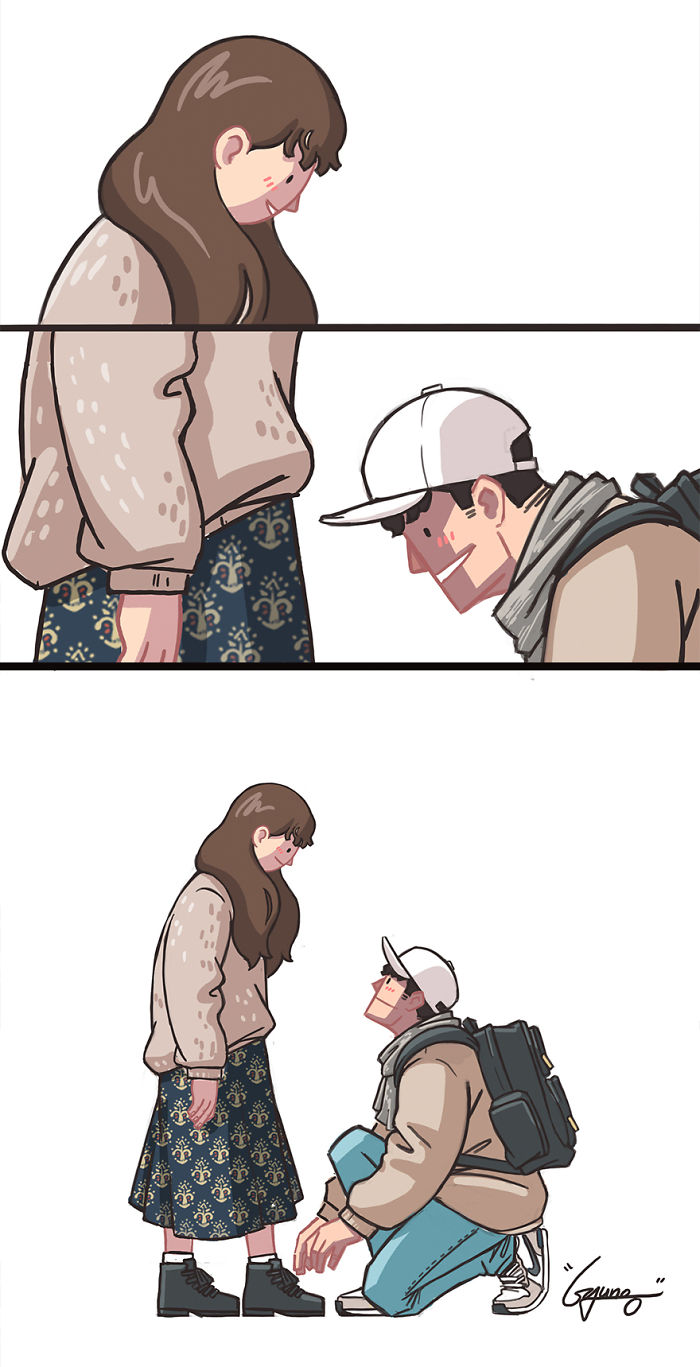 Girlfriend-Boyfriend-Relationship-Illustrations-Gyungstudio Girlfriend-Boyfriend-Relationship-Illustrations-Gyungstudio