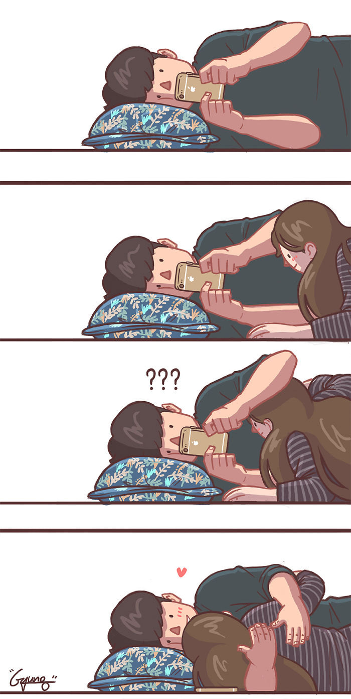 Girlfriend-Boyfriend-Relationship-Illustrations-Gyungstudio Girlfriend-Boyfriend-Relationship-Illustrations-Gyungstudio