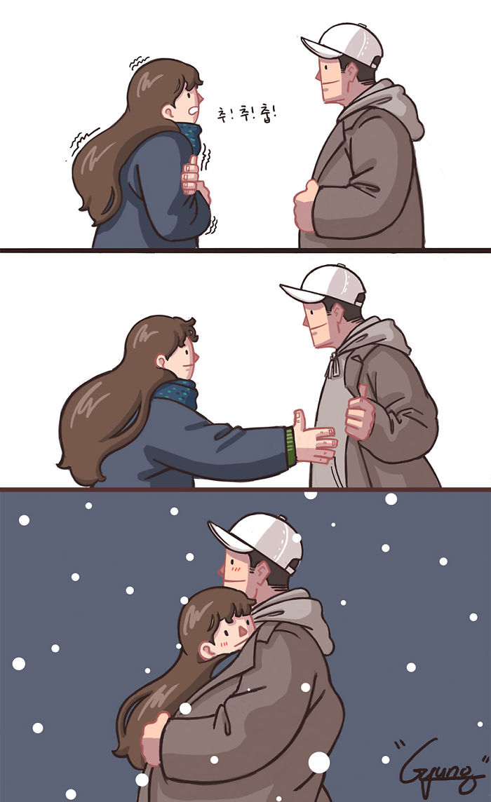 Girlfriend-Boyfriend-Relationship-Illustrations-Gyungstudio Girlfriend-Boyfriend-Relationship-Illustrations-Gyungstudio