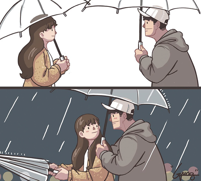 Girlfriend-Boyfriend-Relationship-Illustrations-Gyungstudio Girlfriend-Boyfriend-Relationship-Illustrations-Gyungstudio