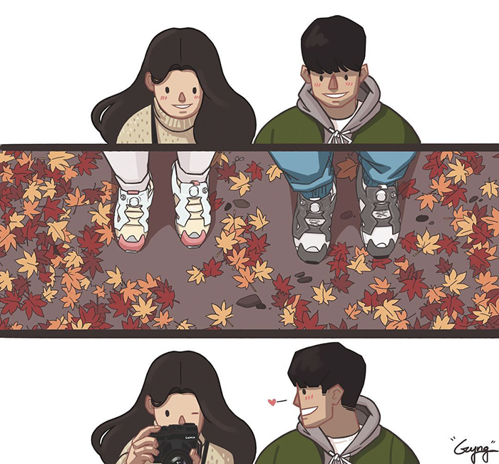 Girlfriend-Boyfriend-Relationship-Illustrations-Gyungstudio Girlfriend-Boyfriend-Relationship-Illustrations-Gyungstudio