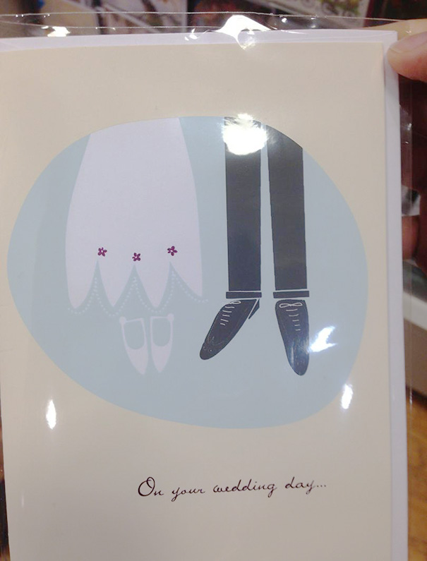 This Wedding Card Looks Like The Bride & Groom Hung Themselves This Wedding Card Looks Like The Bride & Groom Hung Themselves