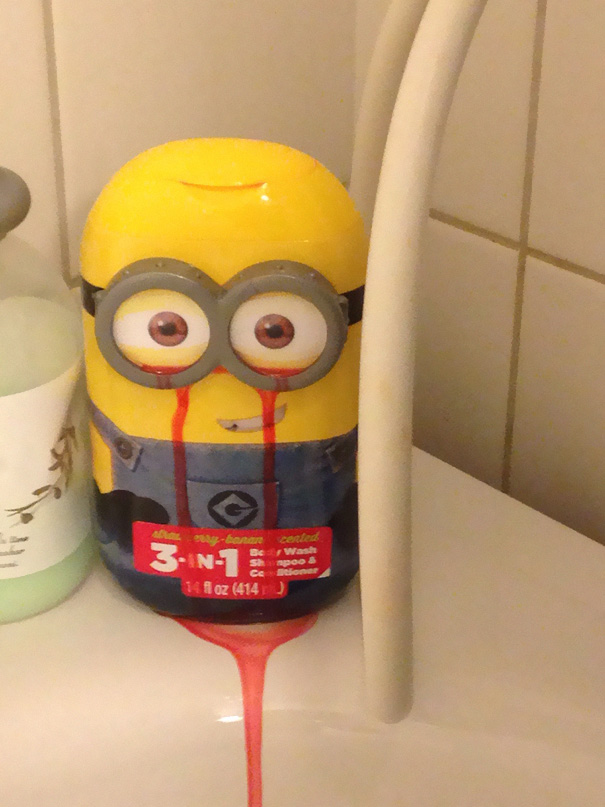 My Mom Bought A Strawberry Scented Minion Shampoo For My Little Brother My Mom Bought A Strawberry Scented Minion Shampoo For My Little Brother